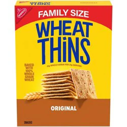 Wheat Thins Original Whole Grain Wheat Cracker Snacks Family Size - 14oz