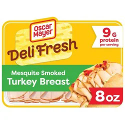 Oscar Mayer Deli Fresh Mesquite Smoked Turkey Breast Sliced Lunch Meat - 8oz