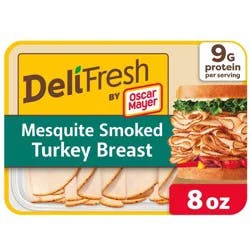 Oscar Mayer Deli Mesquite Smoked Turkey Breast Sliced Lunch Meat - 8oz