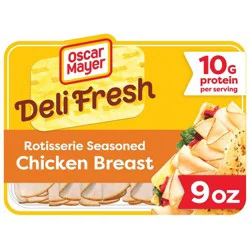 Oscar Mayer Deli Fresh Rotisserie Seasoned Chicken Breast Sliced Lunch Meat - 9oz