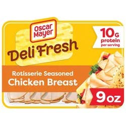 Oscar Mayer Deli Fresh Rotisserie Seasoned Chicken Breast Sliced Lunch Meat - 9oz