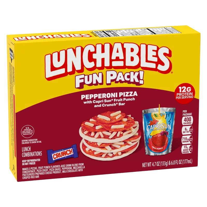 slide 8 of 10, Lunchables Pizza with Pepperoni - 10.7oz, 10.7 oz
