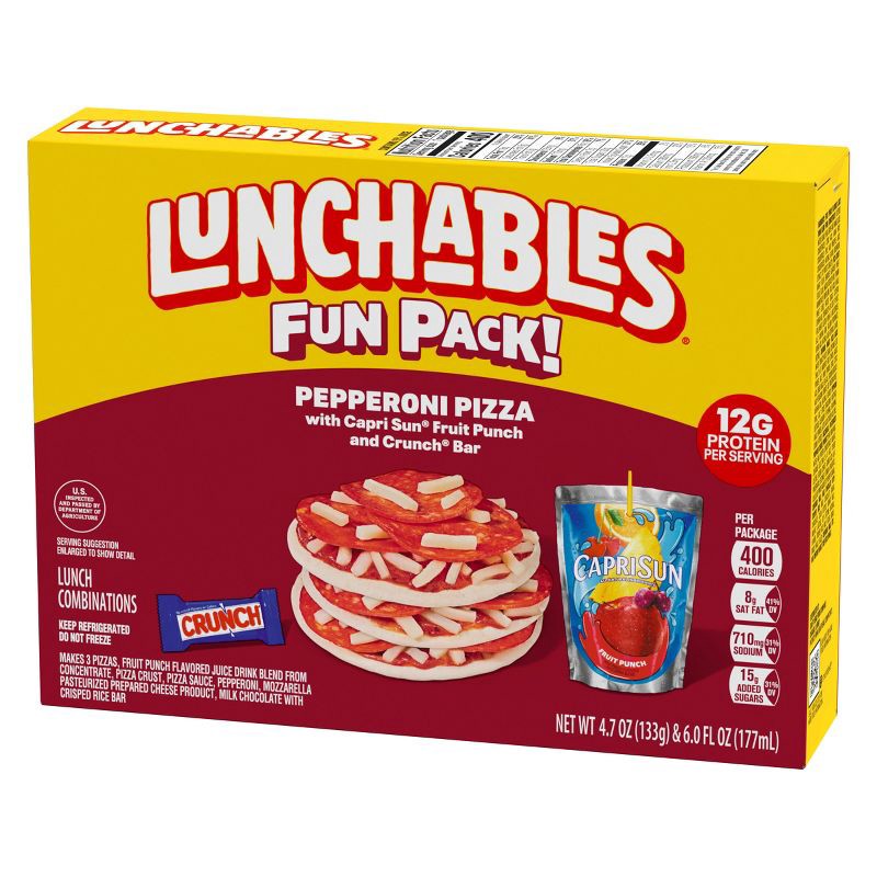 slide 9 of 10, Lunchables Pizza with Pepperoni - 10.7oz, 10.7 oz