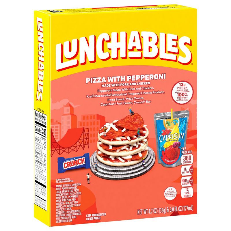 slide 10 of 10, Lunchables Pizza with Pepperoni - 10.7oz, 10.7 oz