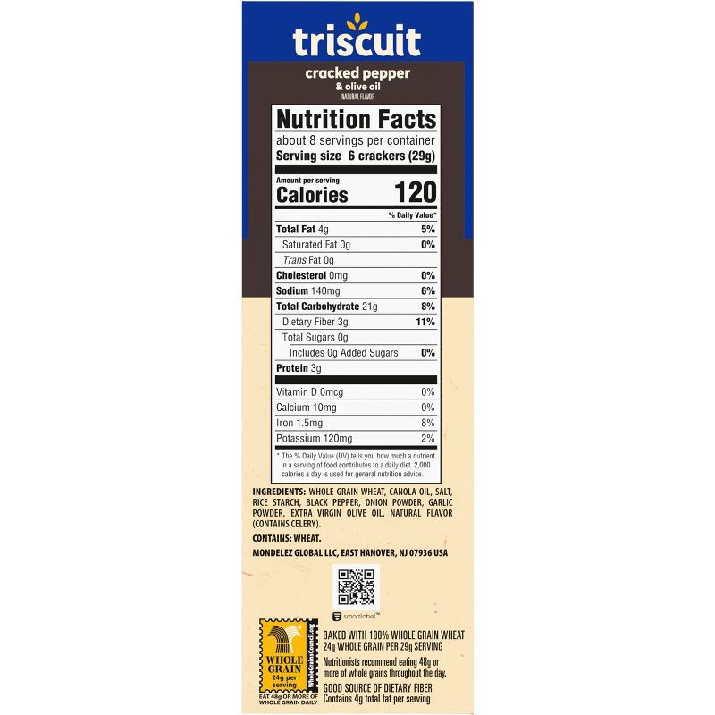 slide 9 of 12, Triscuit Cracked Pepper & Olive Oil Crackers - 8.5oz, 8.5 oz