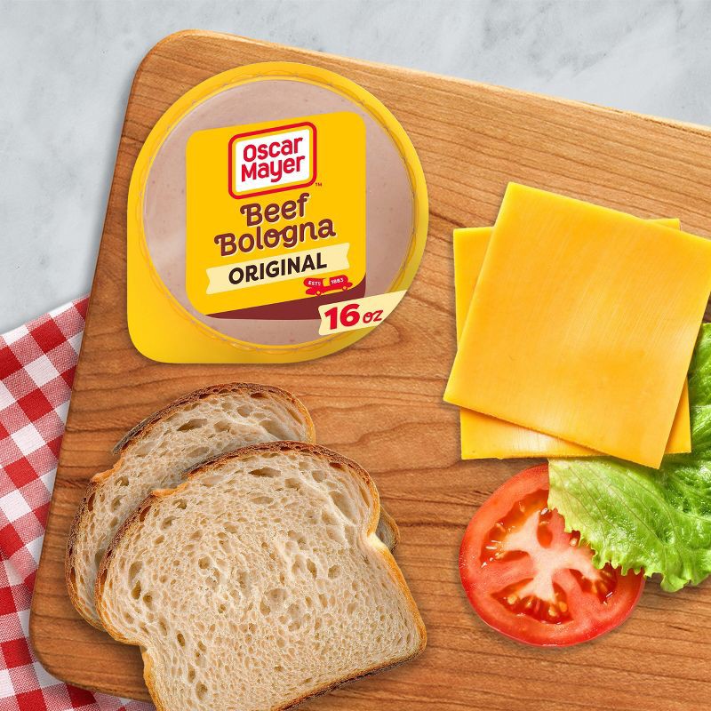 slide 6 of 10, Oscar Mayer Beef Bologna Sliced Lunch Meat - 16oz, 16 oz