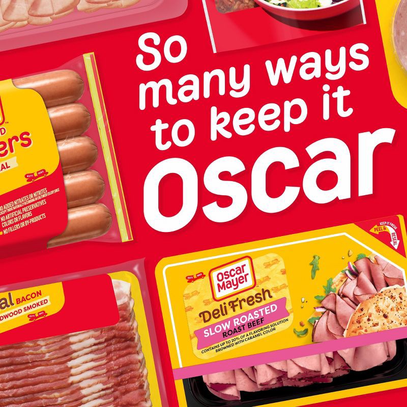 slide 9 of 9, Oscar Mayer Deli Fresh Slow Roasted Roast Beef Sliced Lunch Meat - 7oz, 7 oz