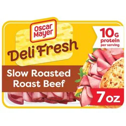 Oscar Mayer Deli Fresh Slow Roasted Roast Beef Sliced Lunch Meat - 7oz