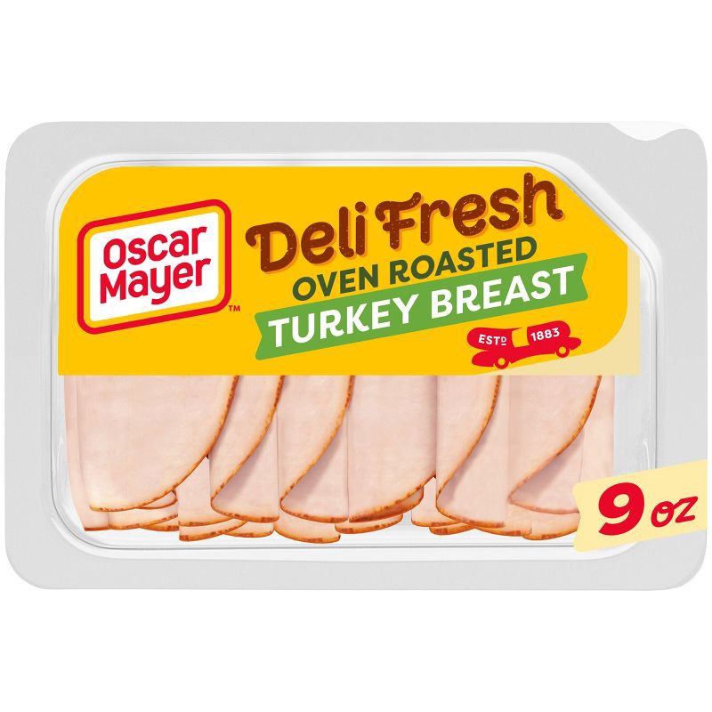 slide 1 of 9, Oscar Mayer Deli Fresh Oven Roasted Turkey Breast Sliced Lunch Meat - 9oz, 9 oz