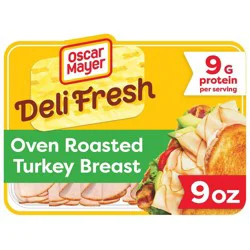 Oscar Mayer Deli Fresh Oven Roasted Turkey Breast Sliced Lunch Meat - 9oz