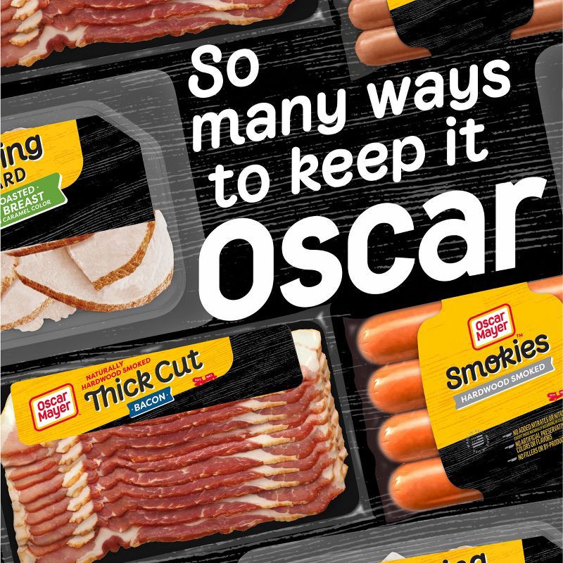 slide 9 of 10, Oscar Mayer Hardwood Smoked Thick Cut Bacon - 16oz, 16 oz