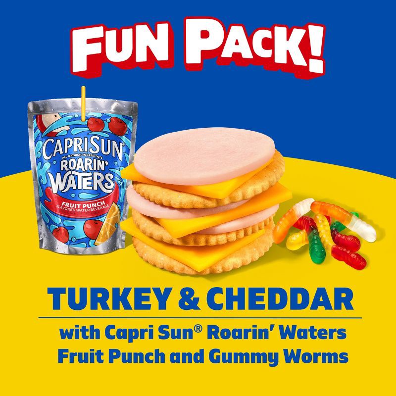 slide 3 of 9, Lunchables Turkey & Reduced Fat Cheddar Cheese Cracker Stackers - 9.2oz, 9.2 oz