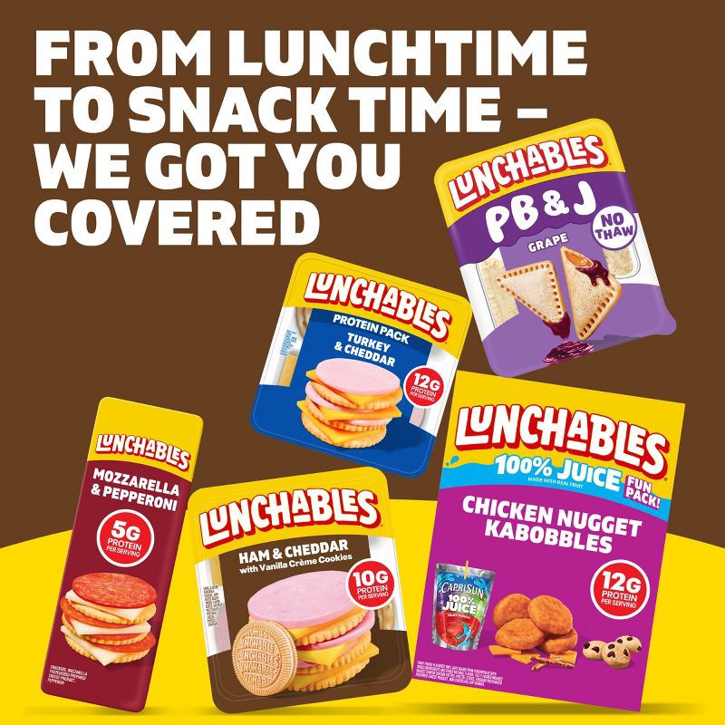 slide 8 of 11, Lunchables Ham & Cheddar Cheese Cracker Stackers - 3.5oz, 3.5 oz
