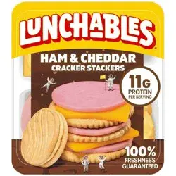 Lunchables Ham & Cheddar Cheese Cracker Stackers - 3.5oz