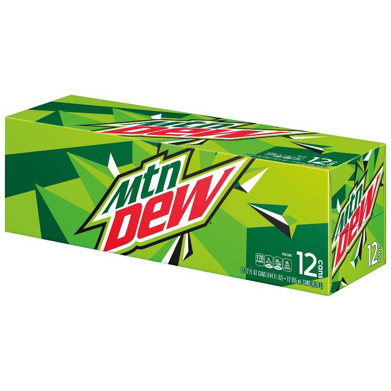 slide 2 of 3, Mtn Dew Mountain Dew Citrus Soda - 12pk/12 fl oz Cans, 12 ct; 12 fl oz