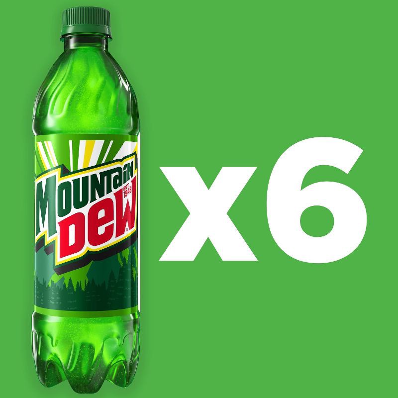 slide 3 of 9, Mtn Dew Mountain Dew Soda - 6pk/16.9 fl oz Bottles, 6 ct; 16.9 fl oz