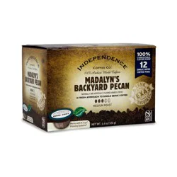 Independence Coffee Co. Indie Shot Madalyn's Backyard Pecan Single Serve Coffee Cups