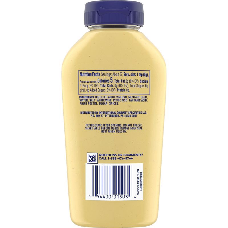 slide 9 of 11, Grey Poupon Dijon Mustard Squeeze Bottle - 10oz, 10 oz