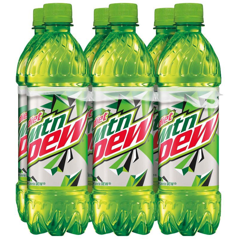 slide 2 of 5, Diet Mtn Dew Diet Mountain Dew Citrus Soda - 6pk/16.9 fl oz Bottles, 6 ct; 16.9 fl oz