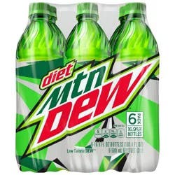 Diet Mtn Dew Diet Mountain Dew Citrus Soda - 6pk/16.9 fl oz Bottles