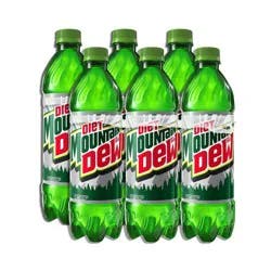 Diet Mtn Dew Diet Mountain Dew Citrus Soda - 6pk/16.9 fl oz Bottles