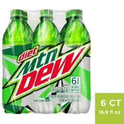 Diet Mtn Dew Diet Mountain Dew Citrus Soda - 6pk/16.9 fl oz Bottles