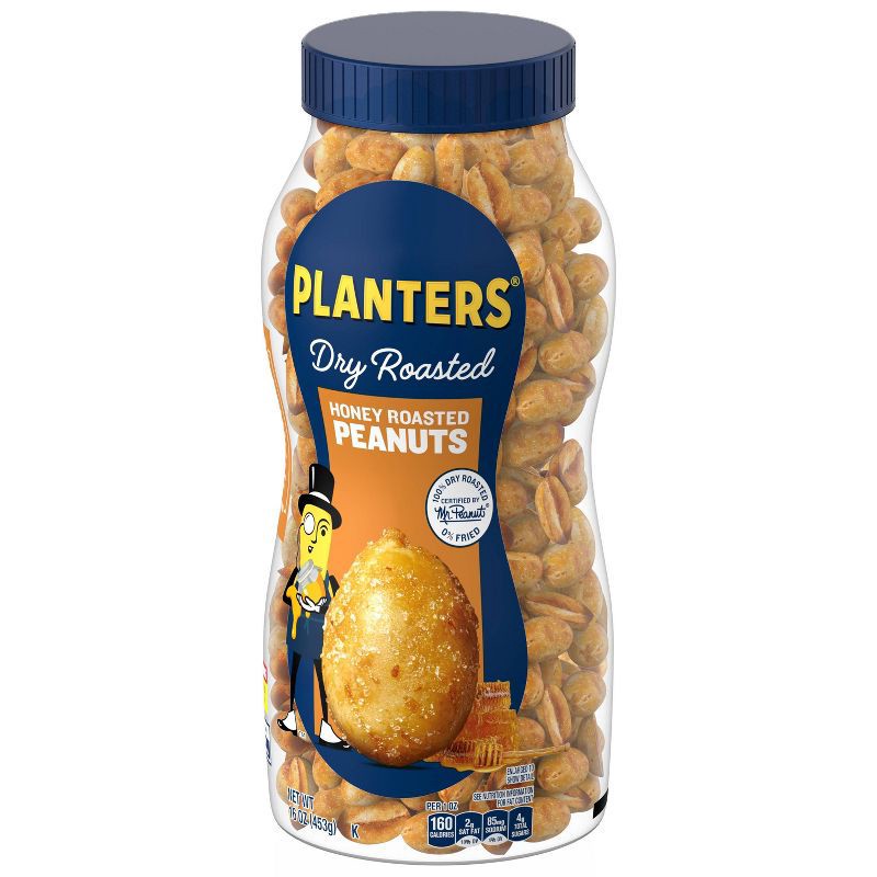 slide 4 of 9, Planters Honey Dry Roasted Peanuts - 16oz, 16 oz