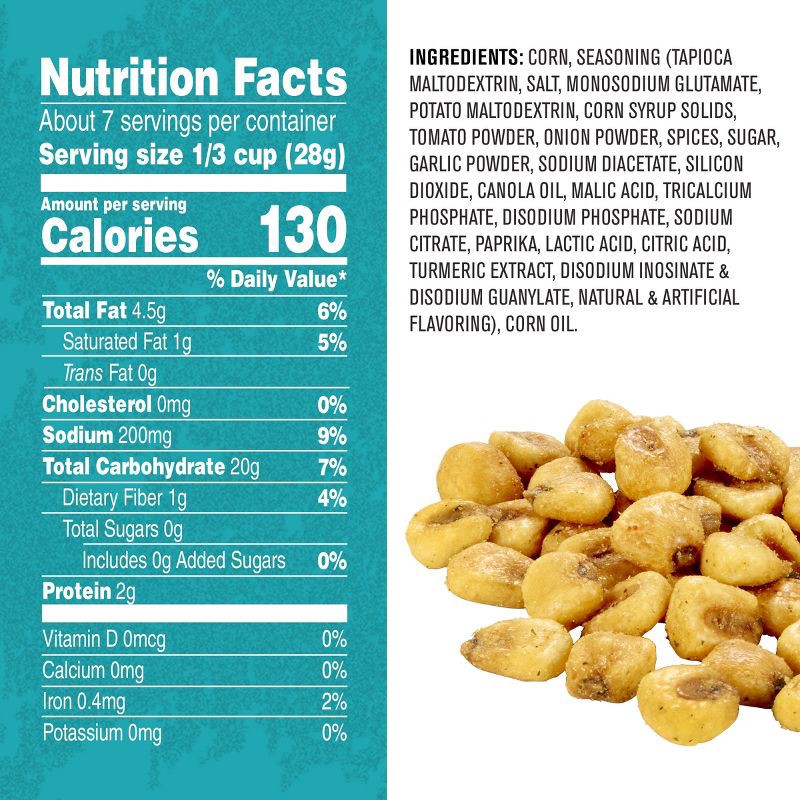 slide 7 of 10, Planters Corn Nuts Ranch Crunchy Corn Snacks 7oz, 7 oz