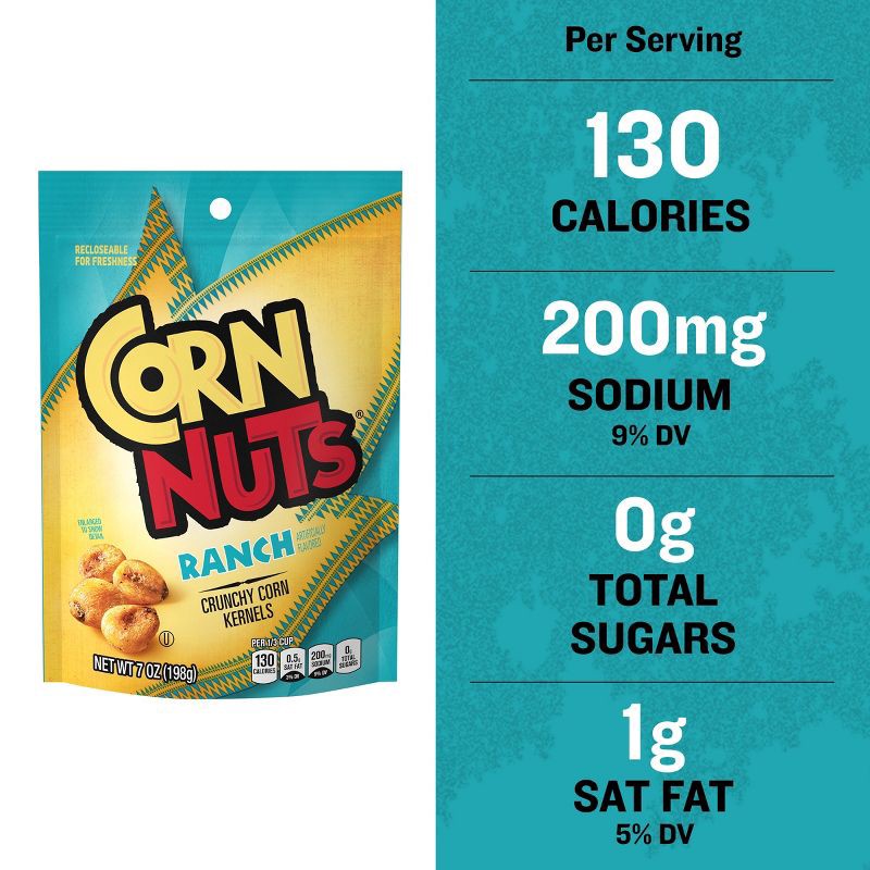 slide 8 of 10, Planters Corn Nuts Ranch Crunchy Corn Snacks 7oz, 7 oz