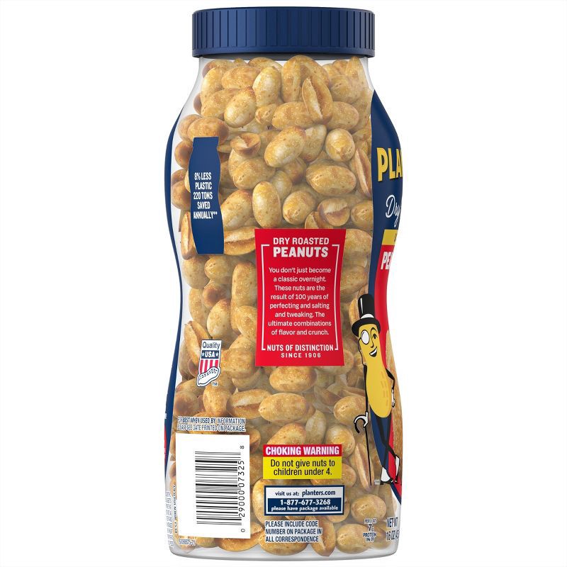 slide 2 of 8, Planters Heart Healthy Dry Roasted Peanuts - 16oz, 16 oz
