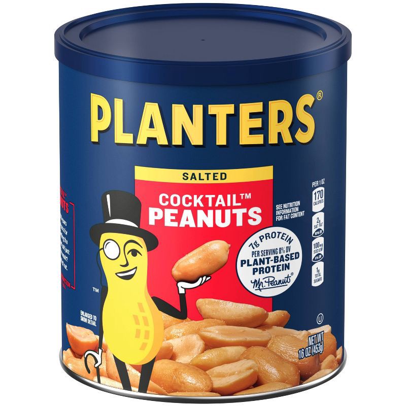 slide 2 of 10, Planters Heart Healthy Cocktail Peanuts - 16oz, 16 oz