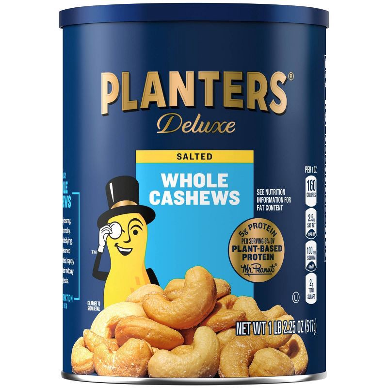 slide 1 of 12, Planters Deluxe Salted Whole Cashews - 18.25oz, 18.25 oz