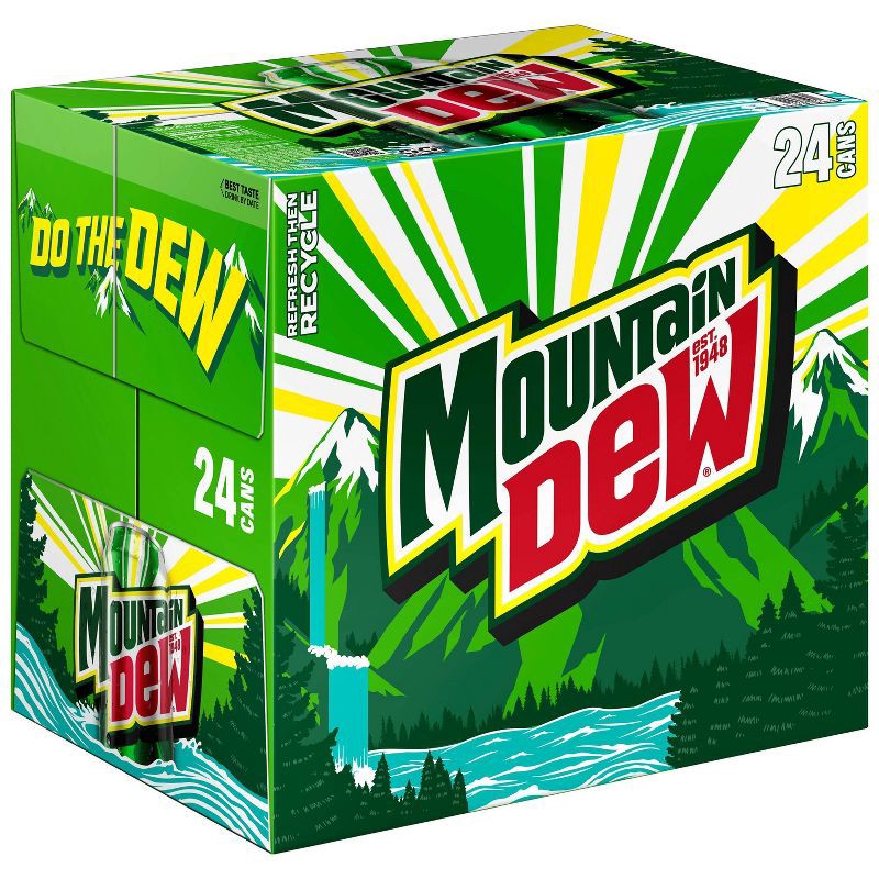 slide 2 of 8, Mtn Dew Mountain Dew Citrus Soda - 24pk/12 fl oz Cans, 24 ct; 12 fl oz