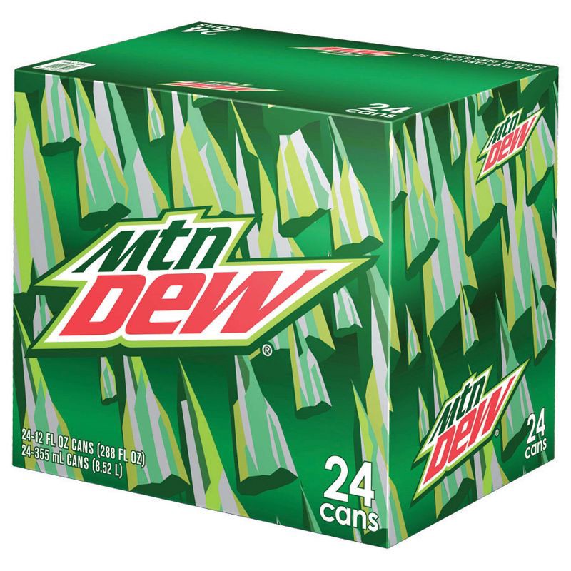 slide 3 of 3, Mtn Dew Mountain Dew Citrus Soda - 24pk/12 fl oz Cans, 24 ct; 12 fl oz