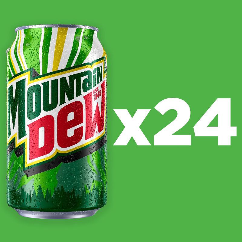 slide 4 of 8, Mtn Dew Mountain Dew Citrus Soda - 24pk/12 fl oz Cans, 24 ct; 12 fl oz