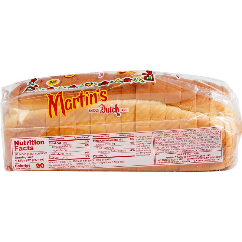 slide 3 of 5, Martin's Potato Sandwich Bread - 18oz, 18 oz