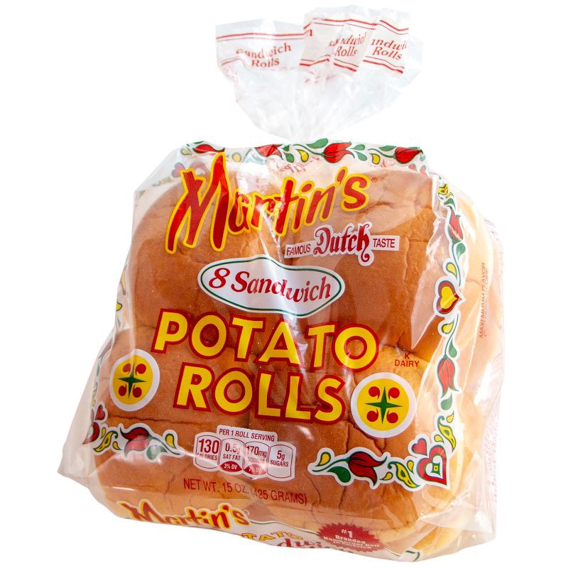 slide 6 of 8, Martin's Potato Sandwich Rolls - 15oz/8ct, 8 ct; 15 oz