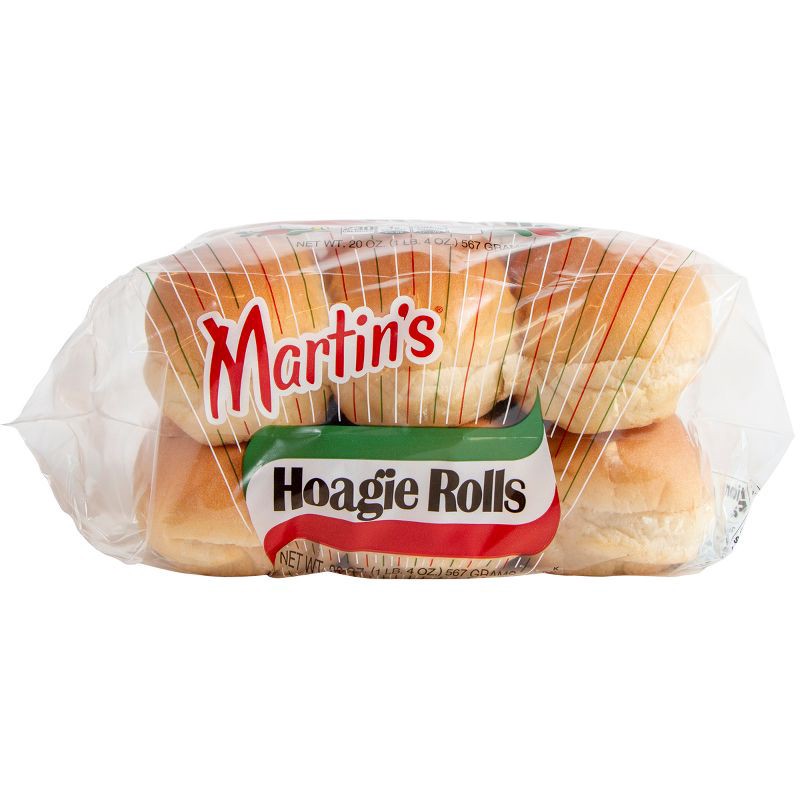 slide 5 of 10, Martin's Plain Hoagie Rolls - 20oz/6ct, 6 ct; 20 oz