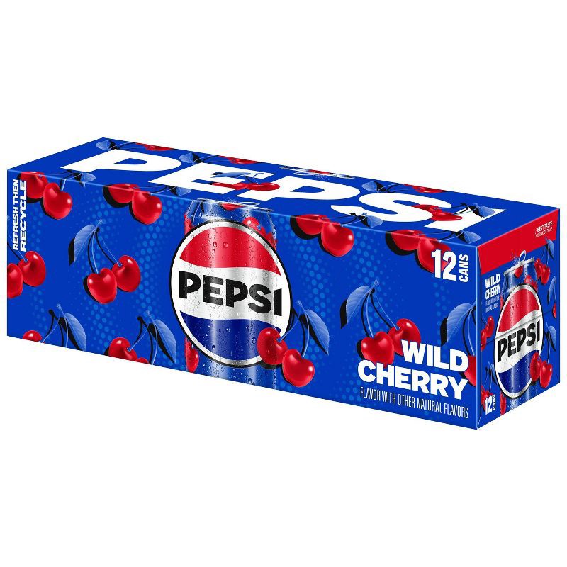 slide 2 of 5, Pepsi Wild Cherry Cola - 12pk/12 fl oz Cans, 12 ct; 12 fl oz