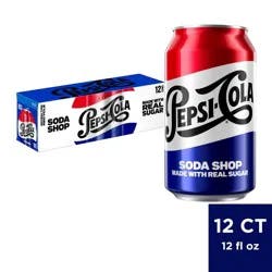 Pepsi Cola with Real Sugar- 12pk/12 fl oz Cans