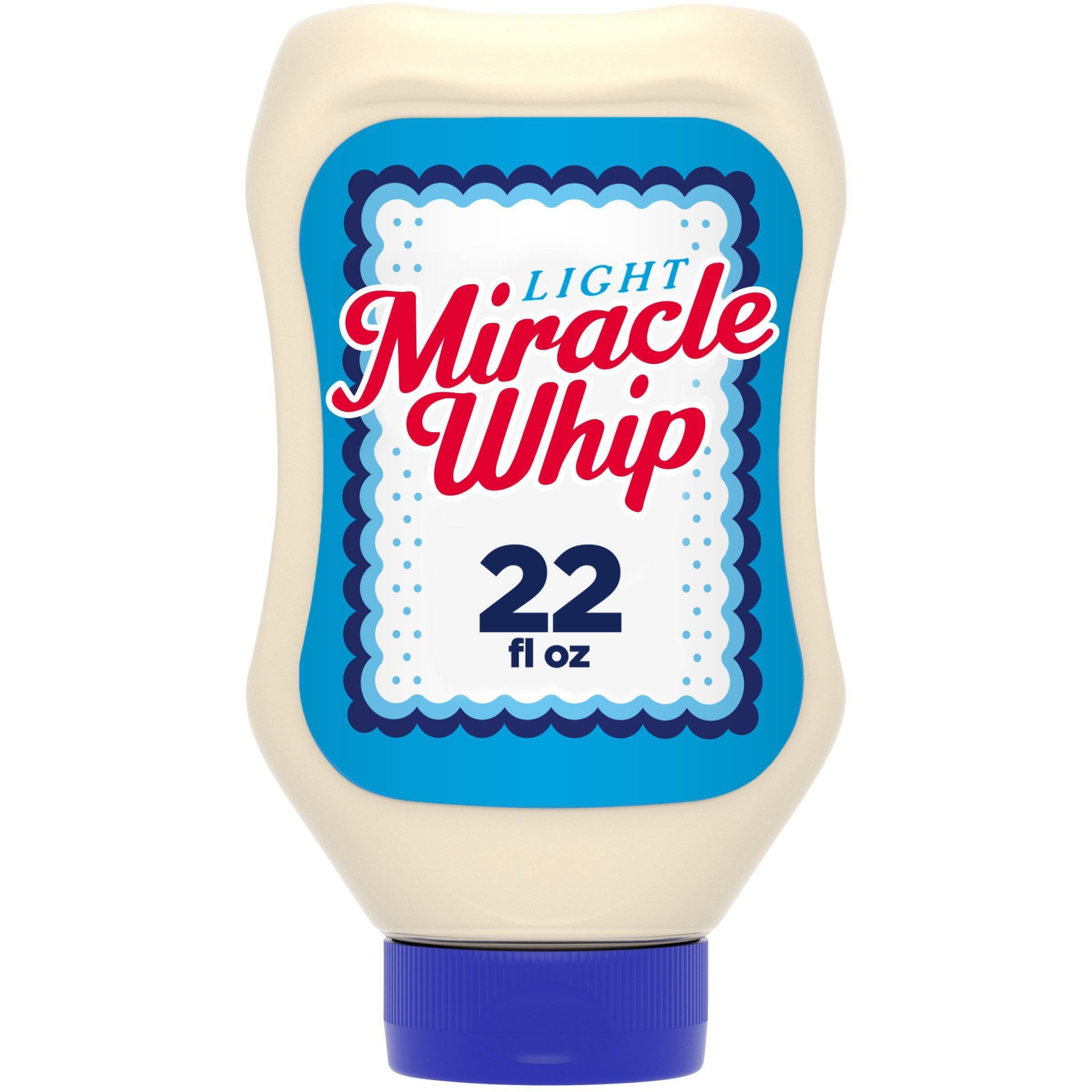 slide 1 of 13, Miracle Whip Light Squeeze Bottle, 22 fl oz