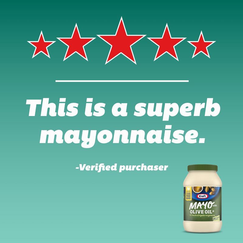 slide 7 of 13, Kraft Reduced Fat Mayonnaise with Olive Oil - 30 fl oz, 30 fl oz