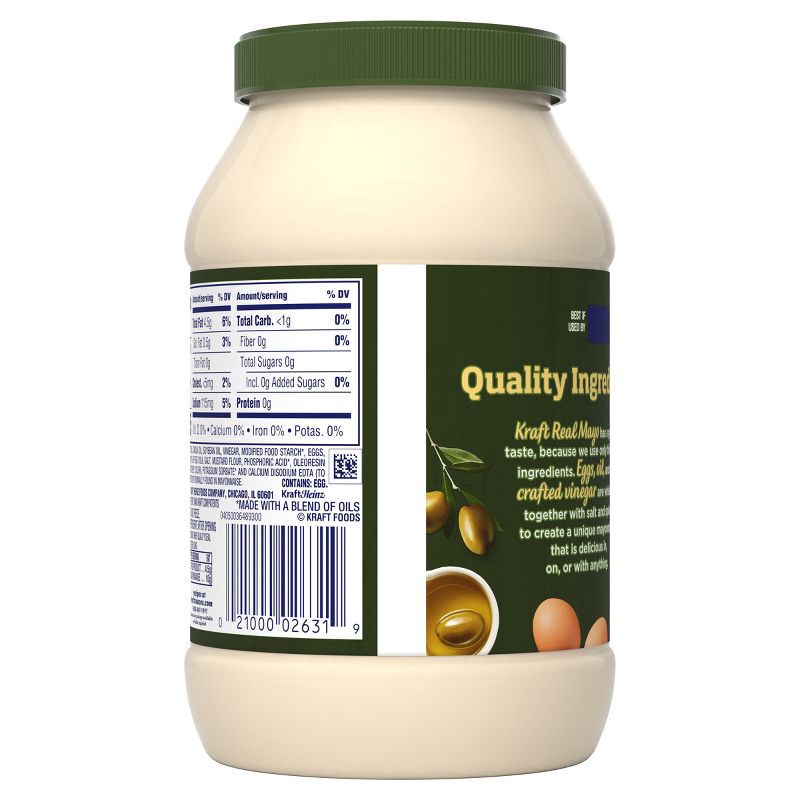 slide 9 of 9, Kraft Reduced Fat Mayonnaise with Olive Oil - 30 fl oz, 30 fl oz