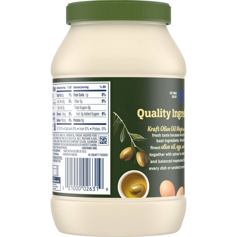 slide 11 of 13, Kraft Reduced Fat Mayonnaise with Olive Oil - 30 fl oz, 30 fl oz