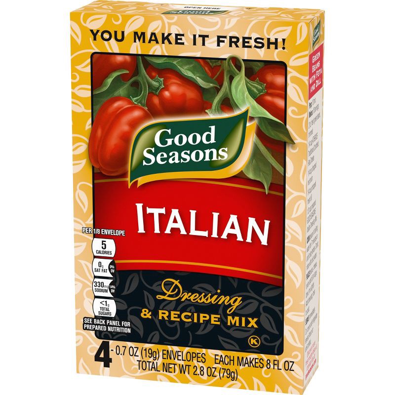 slide 9 of 11, Good Seasons All Natural Italian Salad Dressing & Recipe Mix - 2.8oz/4ct, 4 ct; 2.8 oz