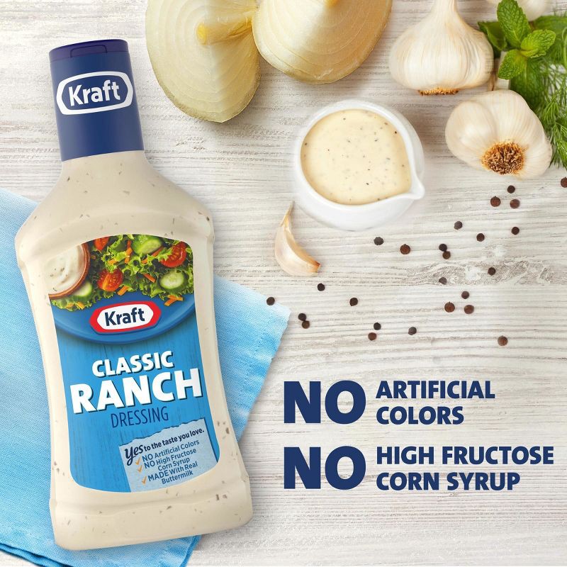 slide 4 of 10, Kraft Classic Ranch Salad Dressing - 16 fl oz, 16 fl oz