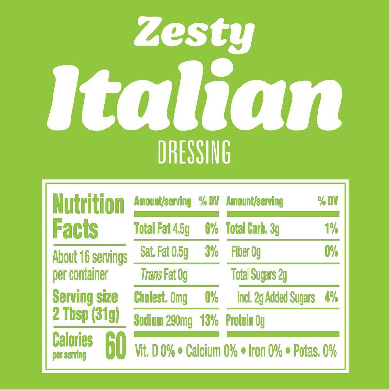 slide 7 of 8, Kraft Zesty Italian Salad Dressing - 16fl oz, 16 fl oz