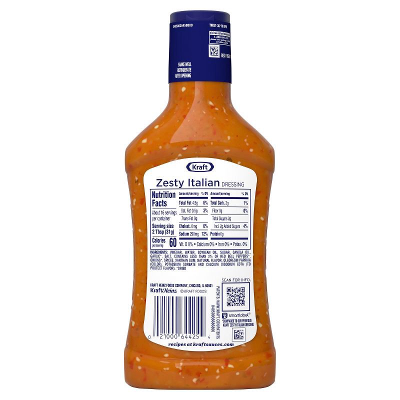 slide 9 of 9, Kraft Zesty Italian Salad Dressing - 16fl oz, 16 fl oz