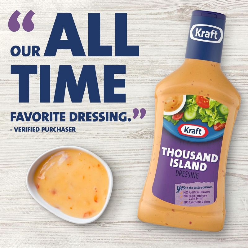 slide 6 of 9, Kraft Thousand Island Salad Dressing - 16fl oz, 16 fl oz