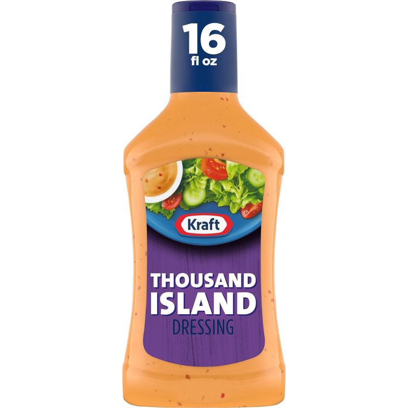 slide 1 of 9, Kraft Thousand Island Salad Dressing - 16fl oz, 16 fl oz